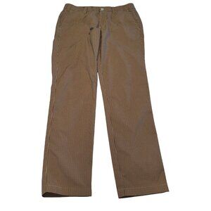 Bonobos Golf Brown Cream Red Print Slim Fit Pants Men's 32/32